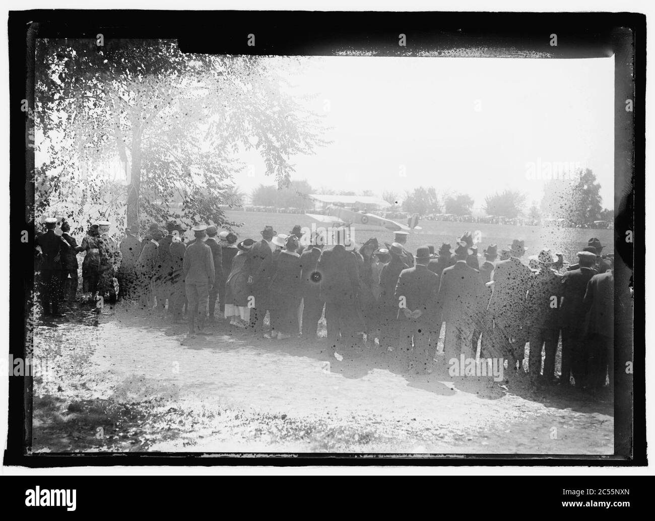 Italienisches Flugzeug im Weißen Haus Lot, (Washington, D.C.), Okt. 1917 Stockfoto