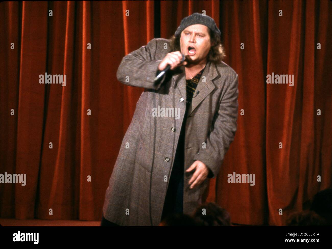Der Komiker Sam Kinison tritt im Roxy Theater auf dem Sunset Strip auf Stockfoto