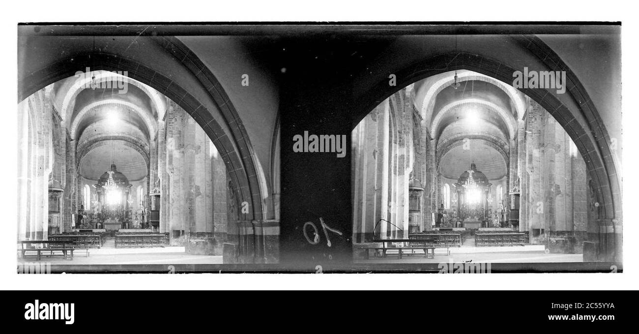Der Innenraum der kathedrale von Santa Eulàlia. Stockfoto