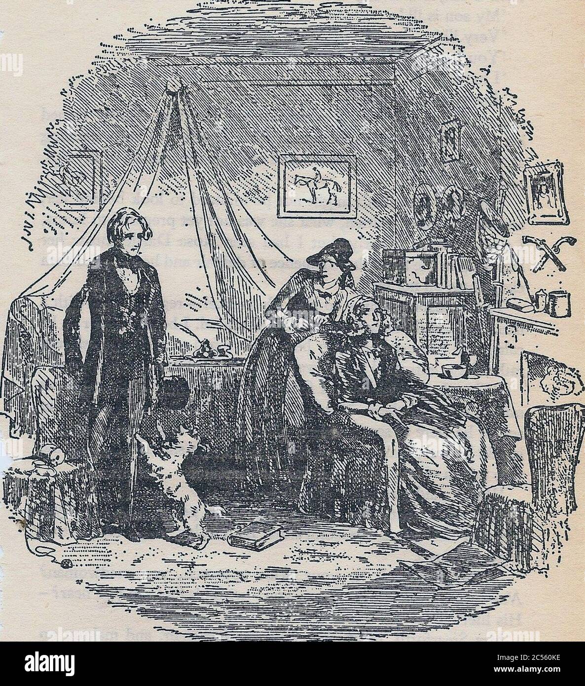 Irréductible und untröstlich Rosa Dartle (David Copperfield). Stockfoto