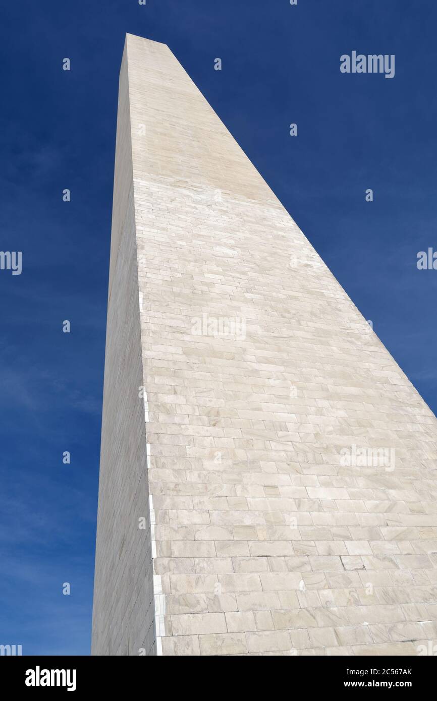 Washington Monument, gelegen an der National Mall, Washington, DC, USA Stockfoto