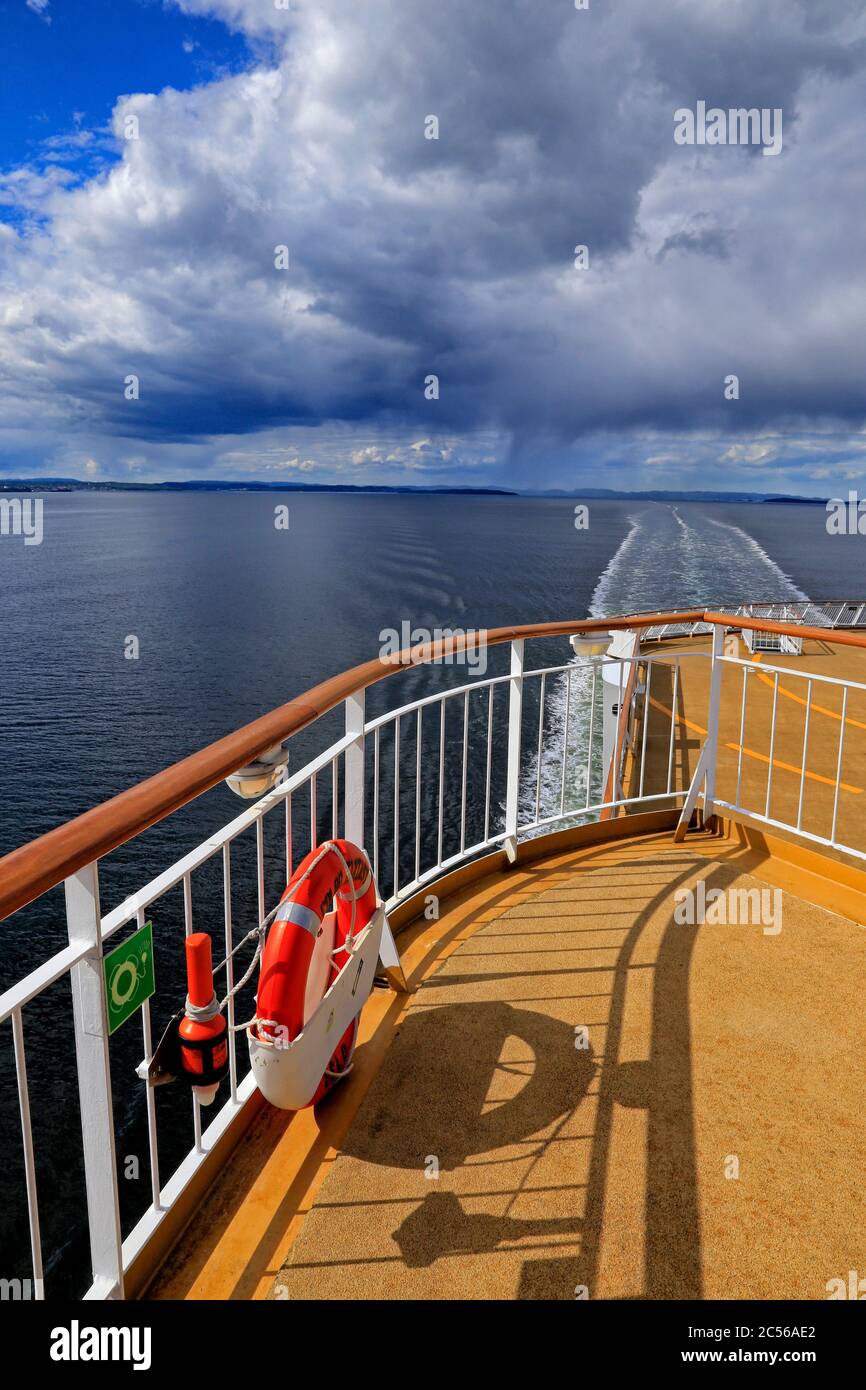 Kreuzfahrtschiff auf der Ostsee, Deutschland Stockfoto