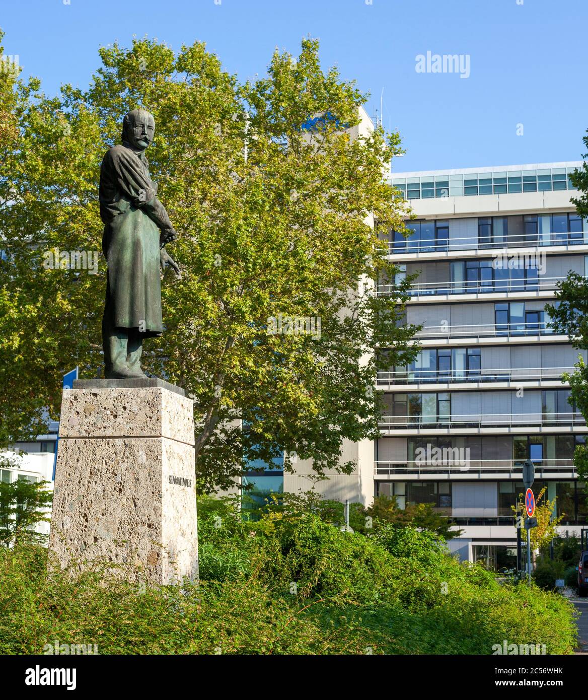 Semmelweis Denkmal, Neuenheimer Feld, Kreis Neuenheim, Heidelberg, Baden-Württemberg, Deutschland, Europa Stockfoto