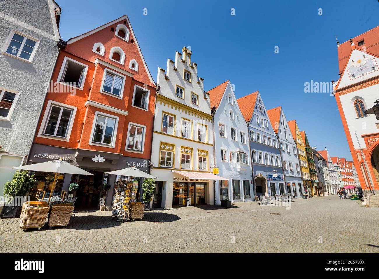 Deutschland, Bayern, Landsberg am Lech, Stadtzentrum Stockfoto