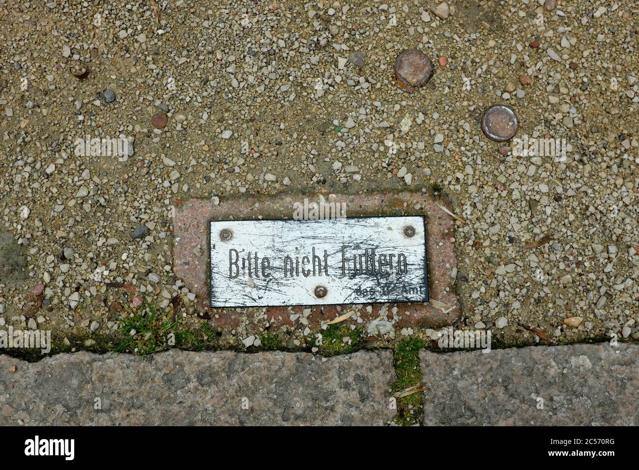 Deutschland, Hamburg, Impressionen, Stadtraum, Schild - bitte nicht füttern Stockfoto