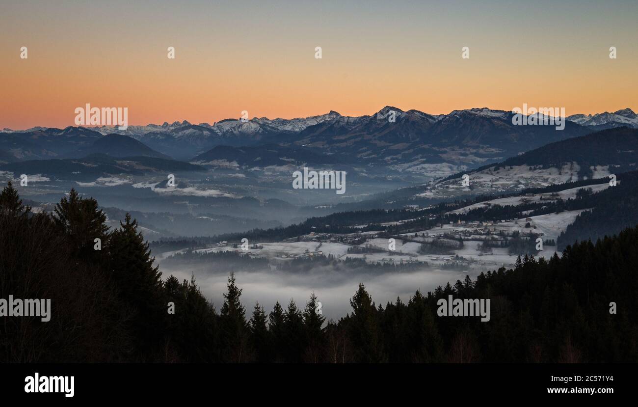 Deutschland, Bayern, Allgäu, Voralpen Stockfoto