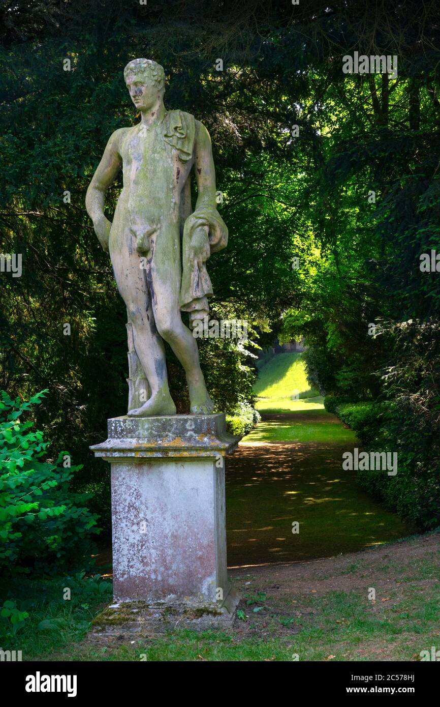 Statue im Rousham House and Gardens, Oxfordshire, England Stockfoto