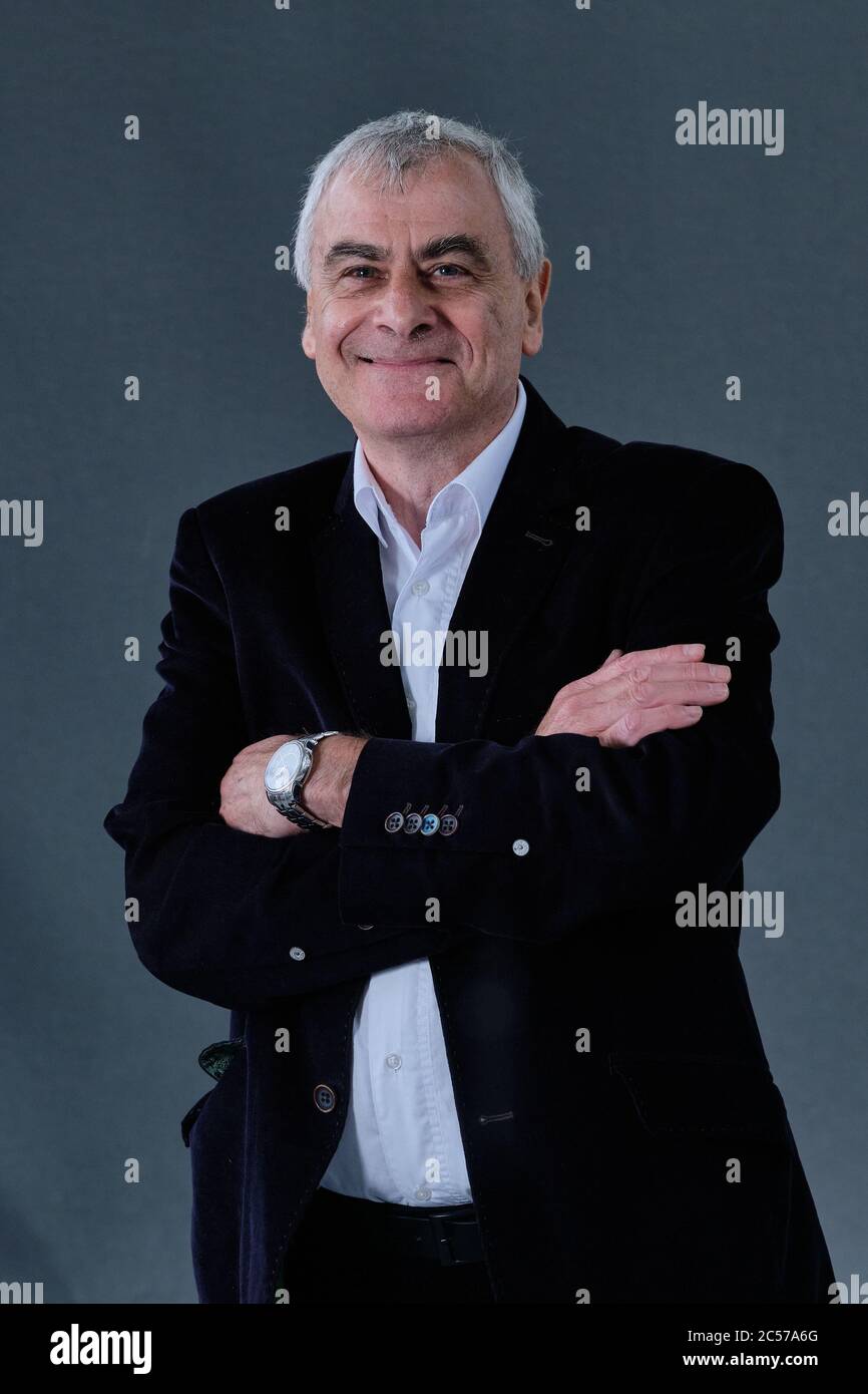 Autor Philip Lewis nimmt an einer Fotoschau während des jährlichen Edinburgh International Book Festival 2018 Teil Stockfoto Autor Philip Lewis nimmt an einer Fotoschau während des jährlichen Edinburgh International Book Festival 2018 Teil Stockfoto