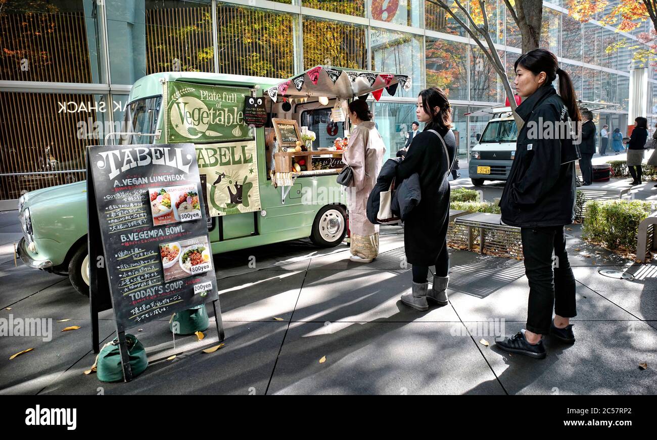 Japan, Honshu Island, Kanto, Tokyo, das Street Food. Stockfoto