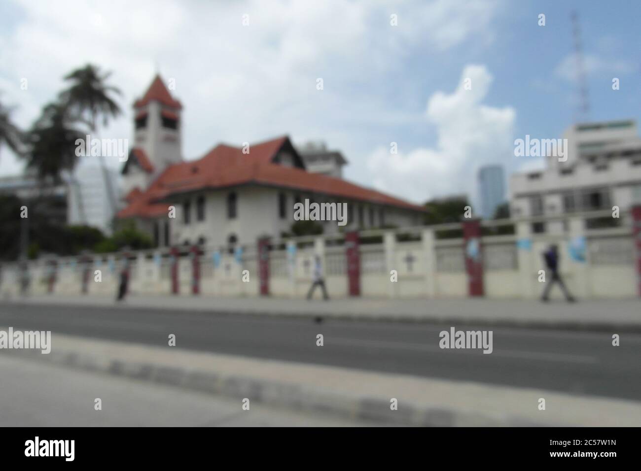 Dar es Salaam ist eine Hauptstadt Tansanias. Tolle Stadt und wunderschönes Resort in Afrika. Foto ohne Filter Stockfoto