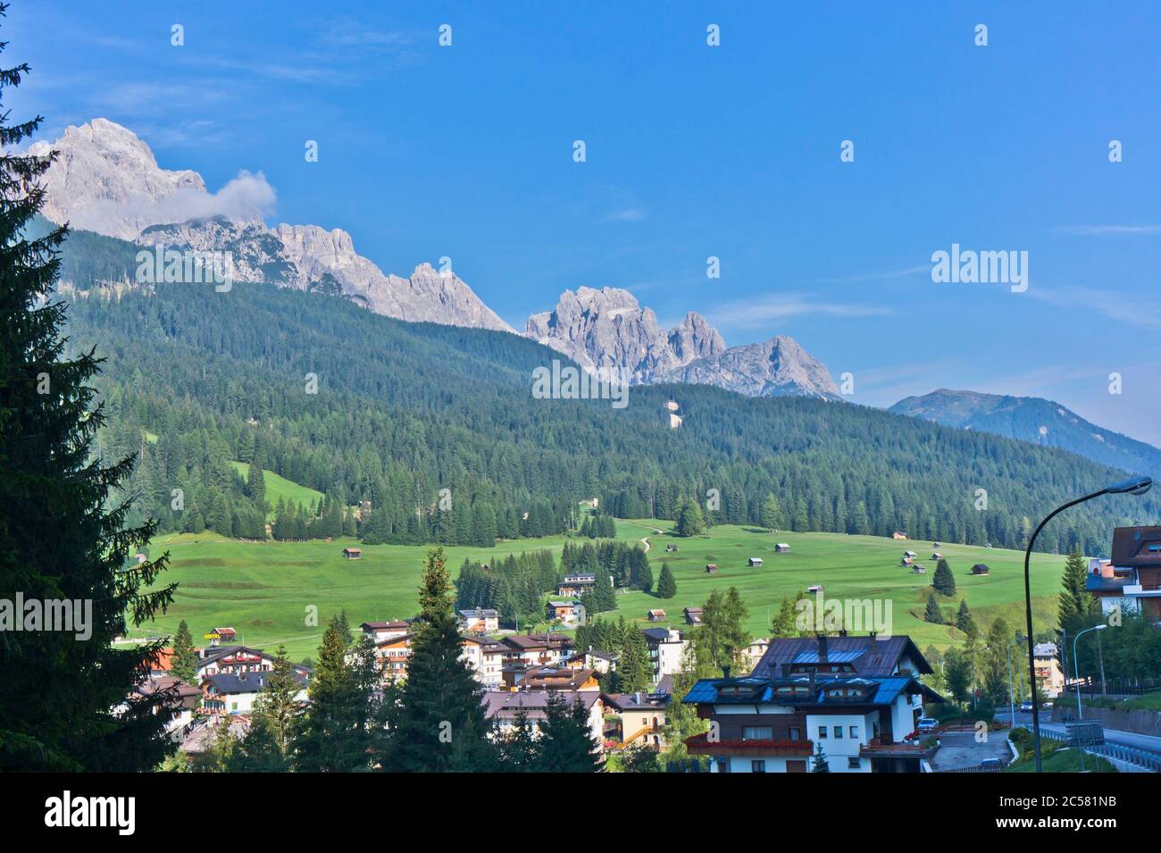 Naturlandschaft in den Alpen, Dolomiten, Italien Stockfoto