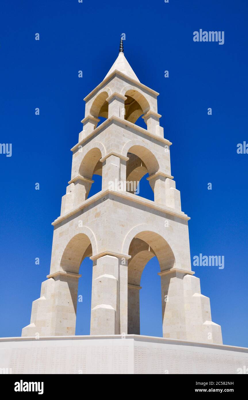 Canakkale, Türkei - 24. Juni 2011: Statue von Atatürk am Chunuk Bair Ersten Weltkrieg Denkmal, Gallipoli. Stockfoto