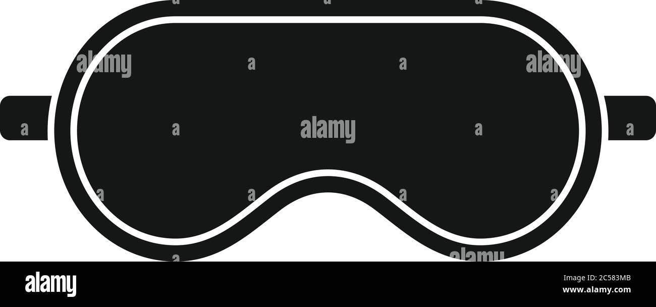 Symbol für Schlafmaske für Komfort. Einfache Illustration von Komfort schlafen Maske Vektor-Symbol für Web-Design isoliert auf weißem Hintergrund Stock Vektor