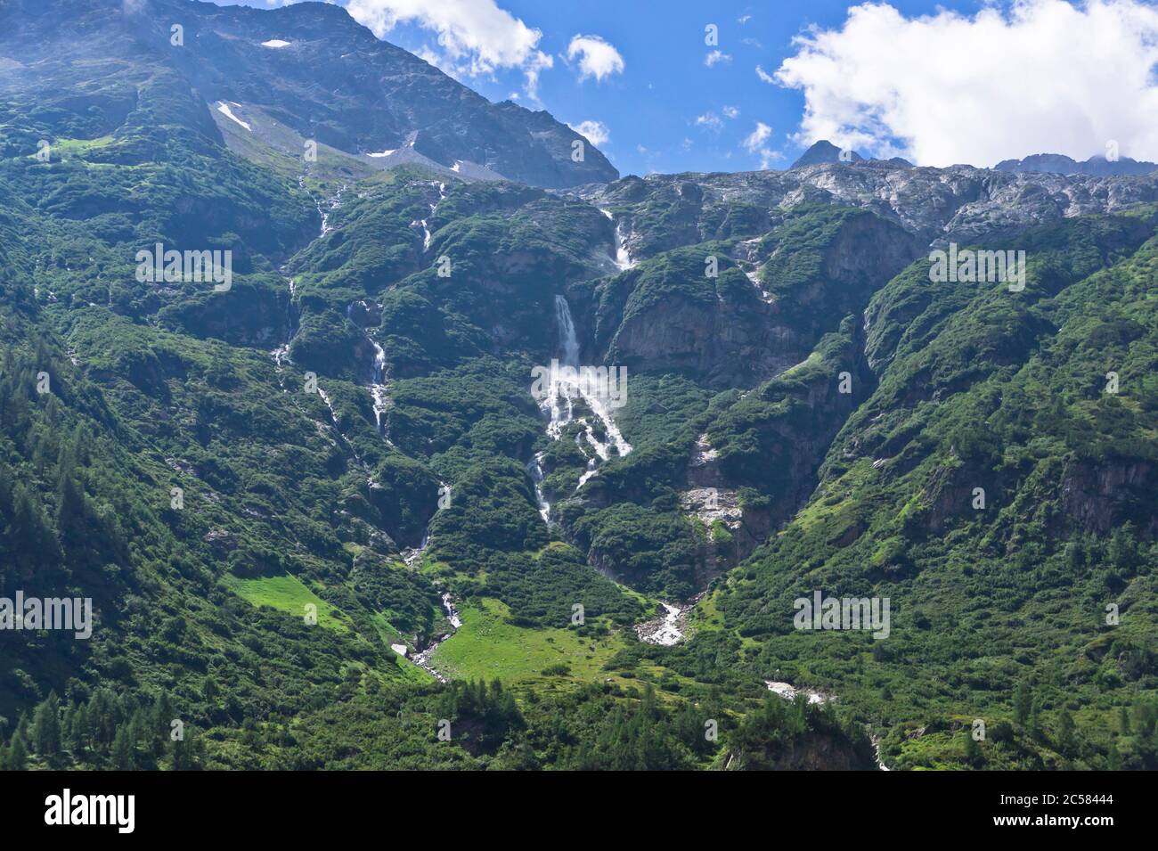 Naturlandschaft in Alpen, Schweiz Stockfoto