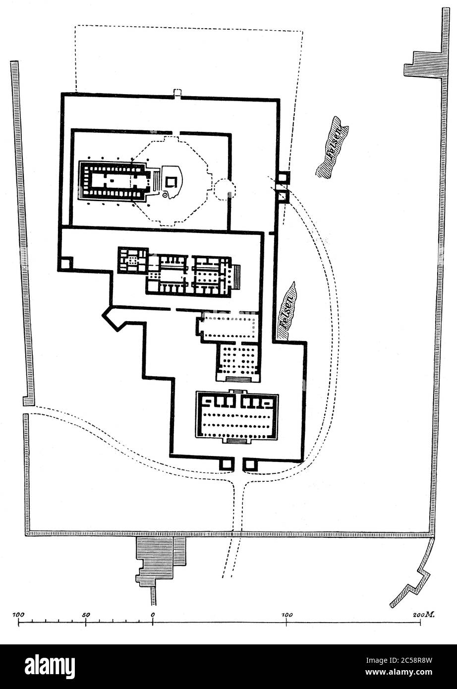 Salomos Tempel; Tempelberg, Jerusalem, nach Hugo von Ritgen Stockfoto