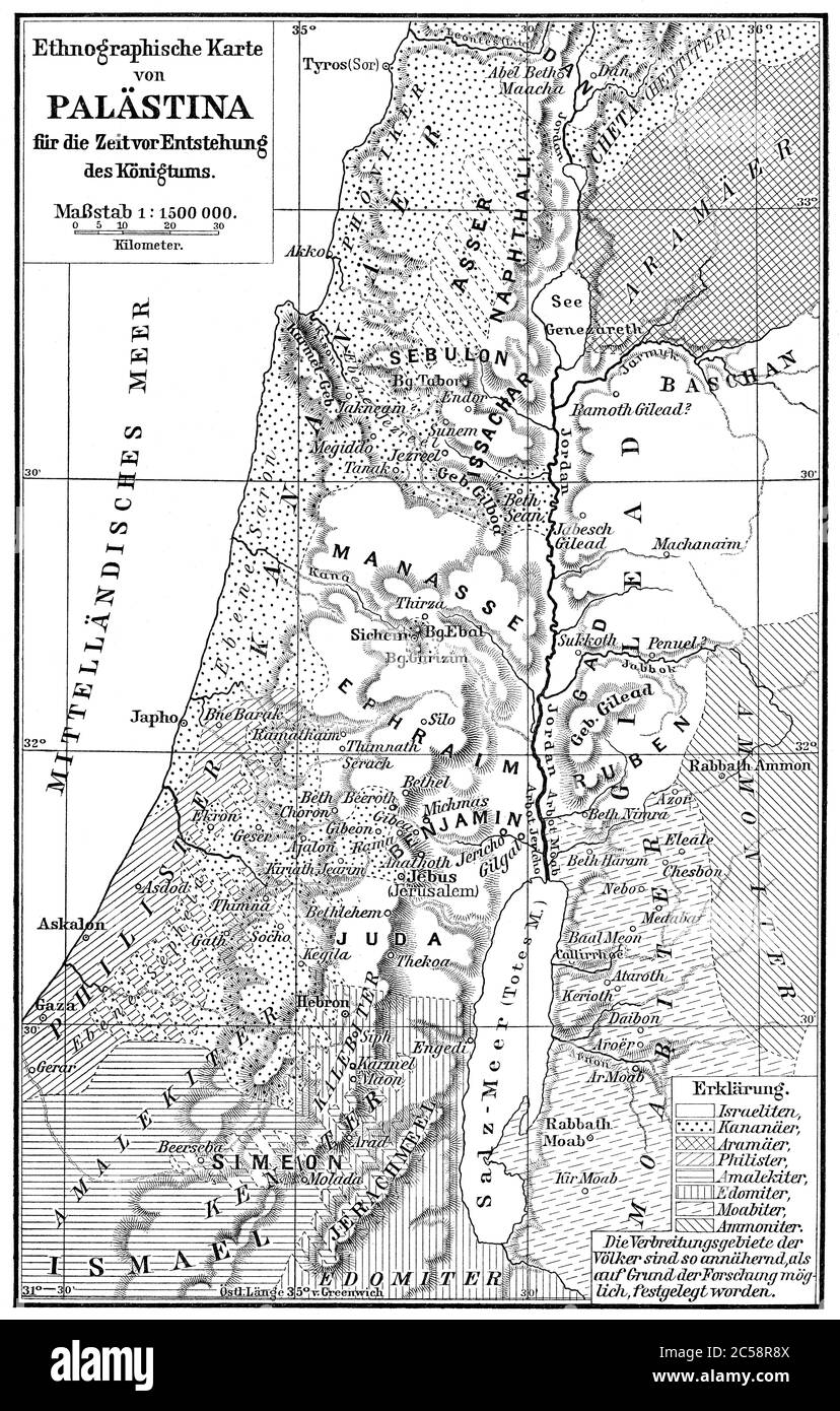 Karte Von Palastina Stockfotos Und Bilder Kaufen Alamy