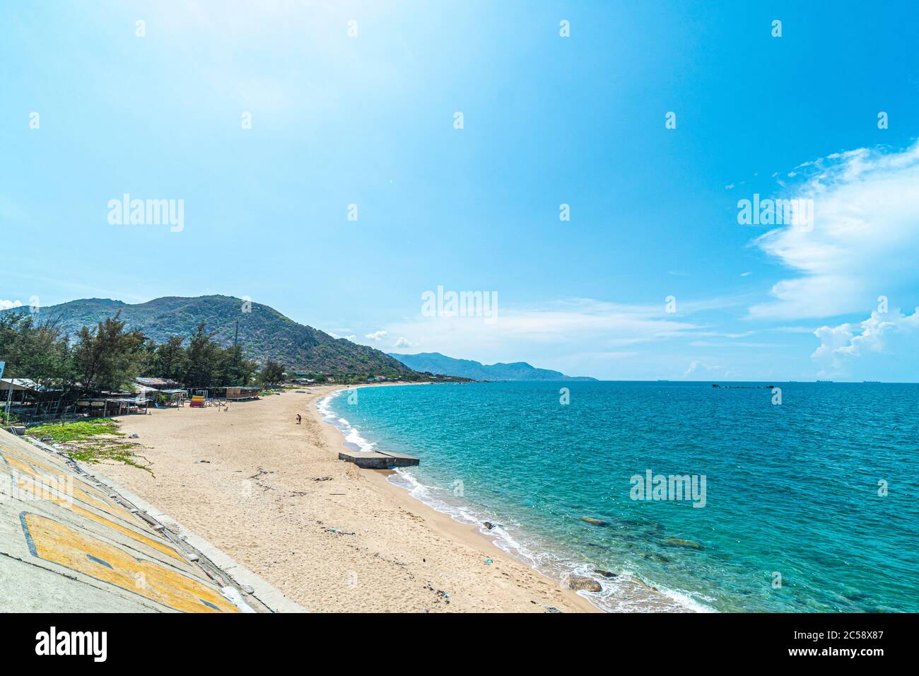 Vinh Hao Strand, Binh Thuan Provinz, Vietnam Stockfoto