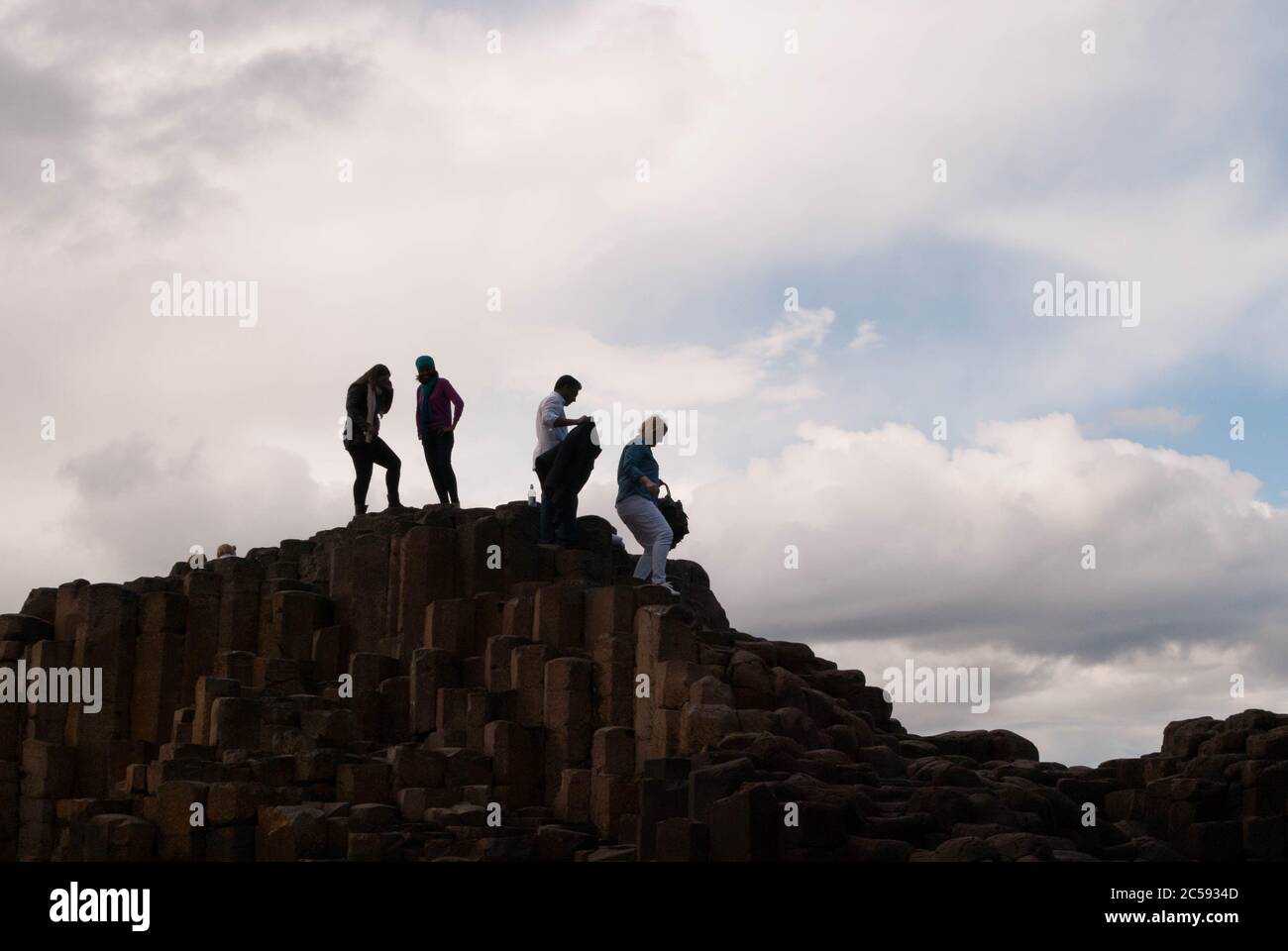 Giant's Causeway Land, Touristenort Stockfoto