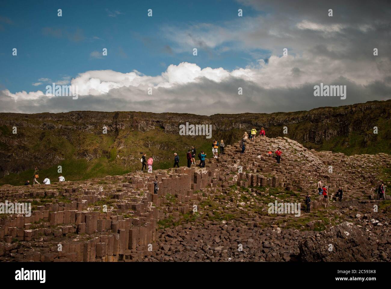 Giant's Causeway Land, Touristenort Stockfoto