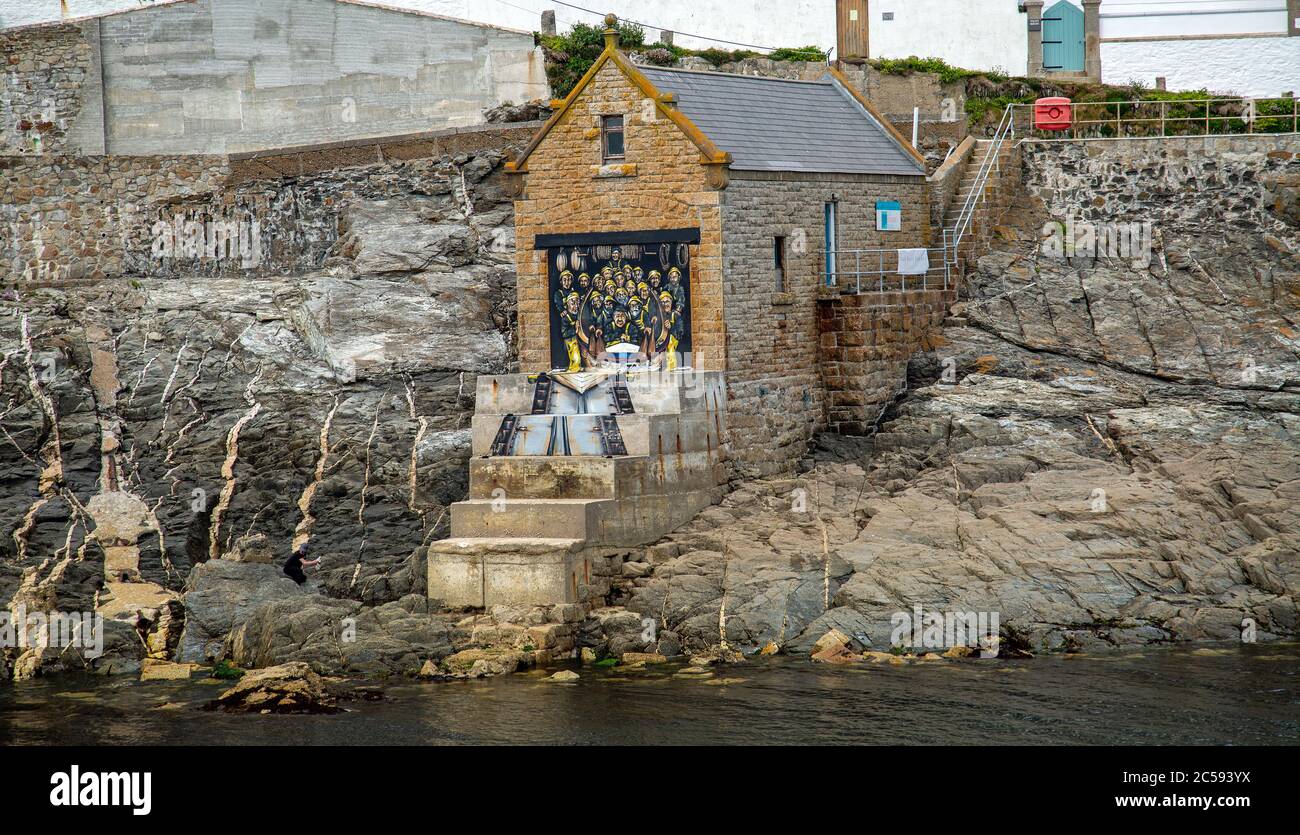 Porthleven Old Lifeboat Station Stockfoto