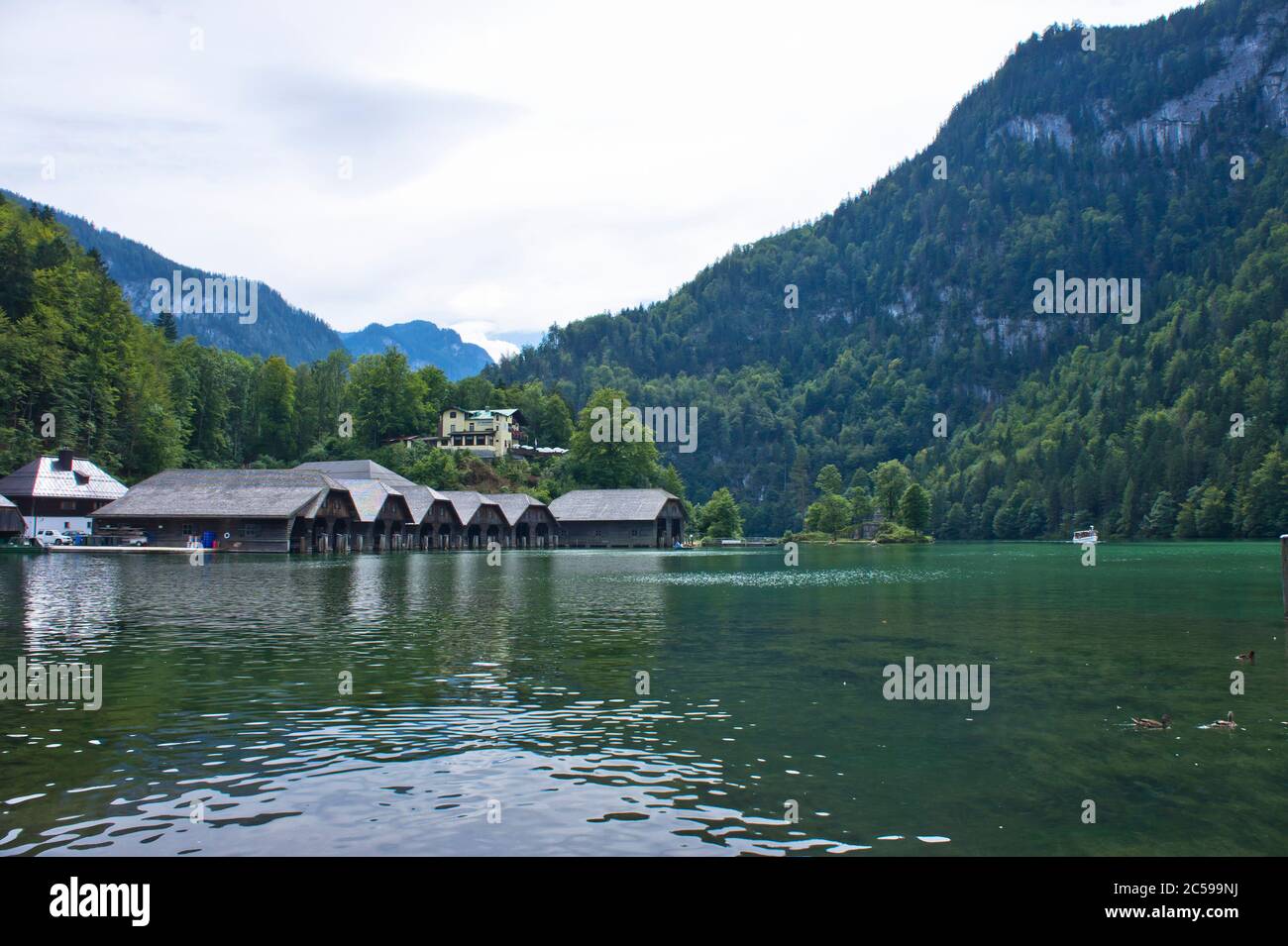 Naturlandschaft in Alpen, Konigssee, Deutschland Stockfoto