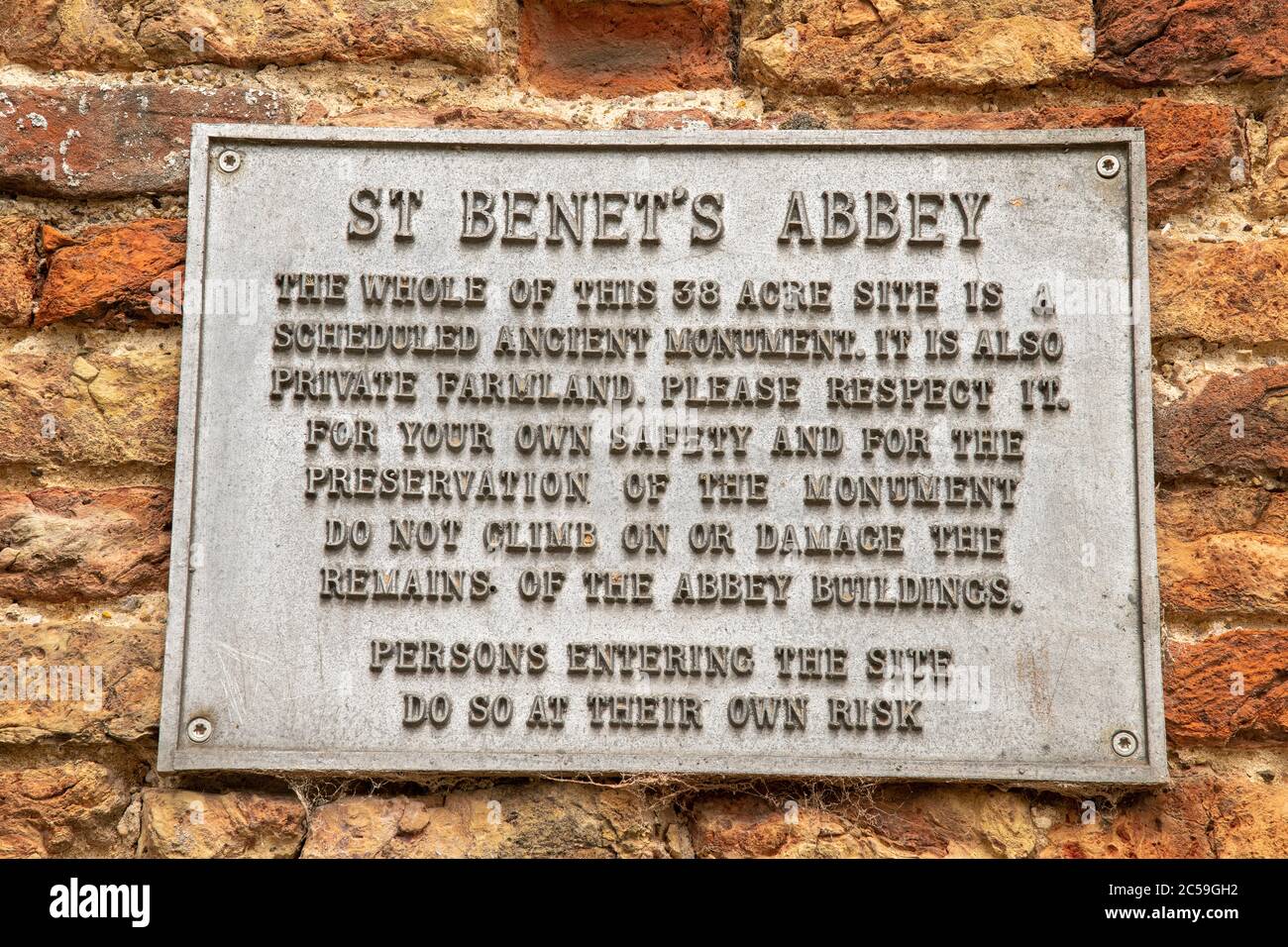 Abtei Saint Benets in Norfolk Stockfoto