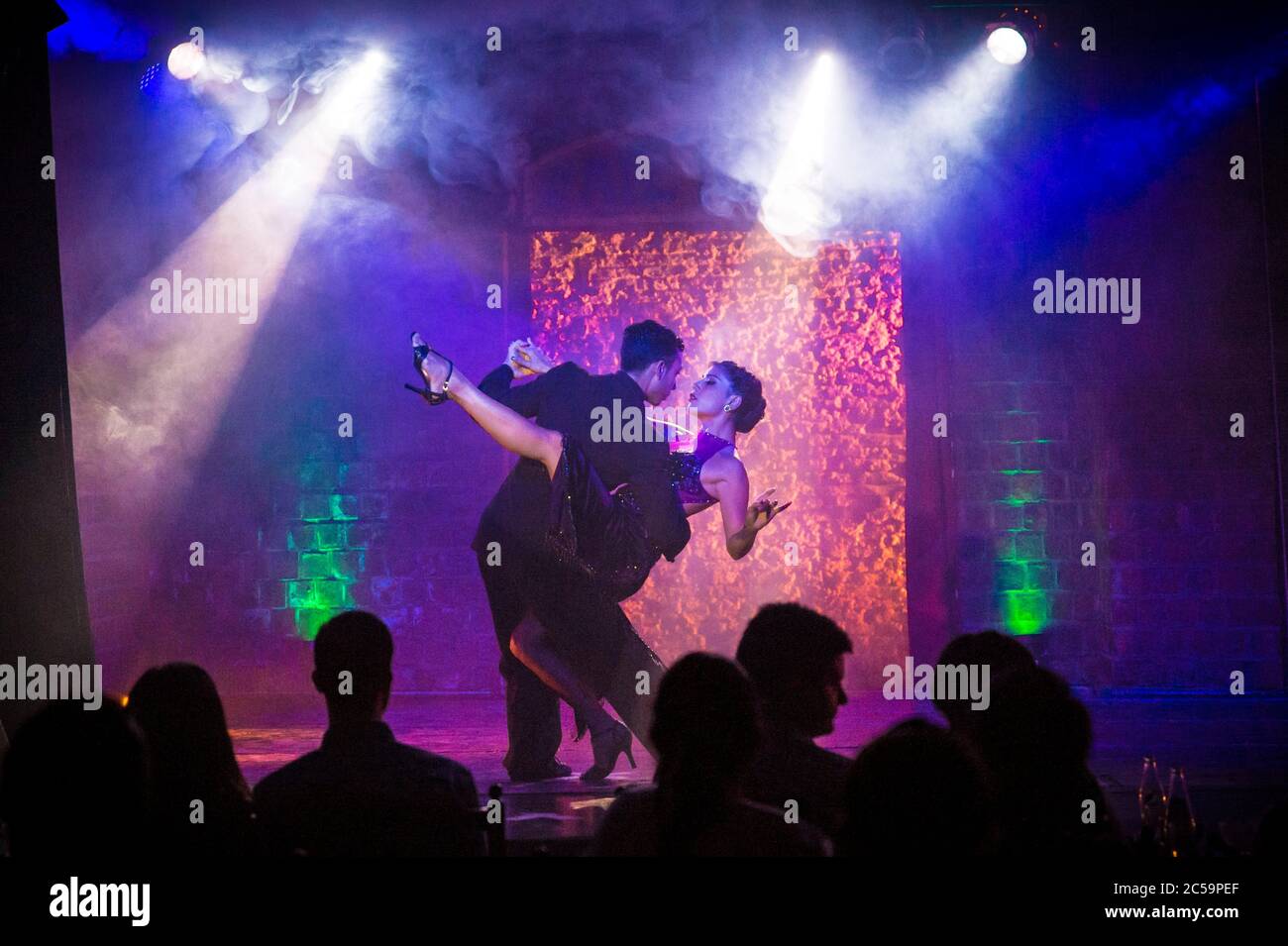 Argentinien, Buenos Aires, Café Tortoni (avenida de Mayo 825), argentinische Tango-Show Stockfoto