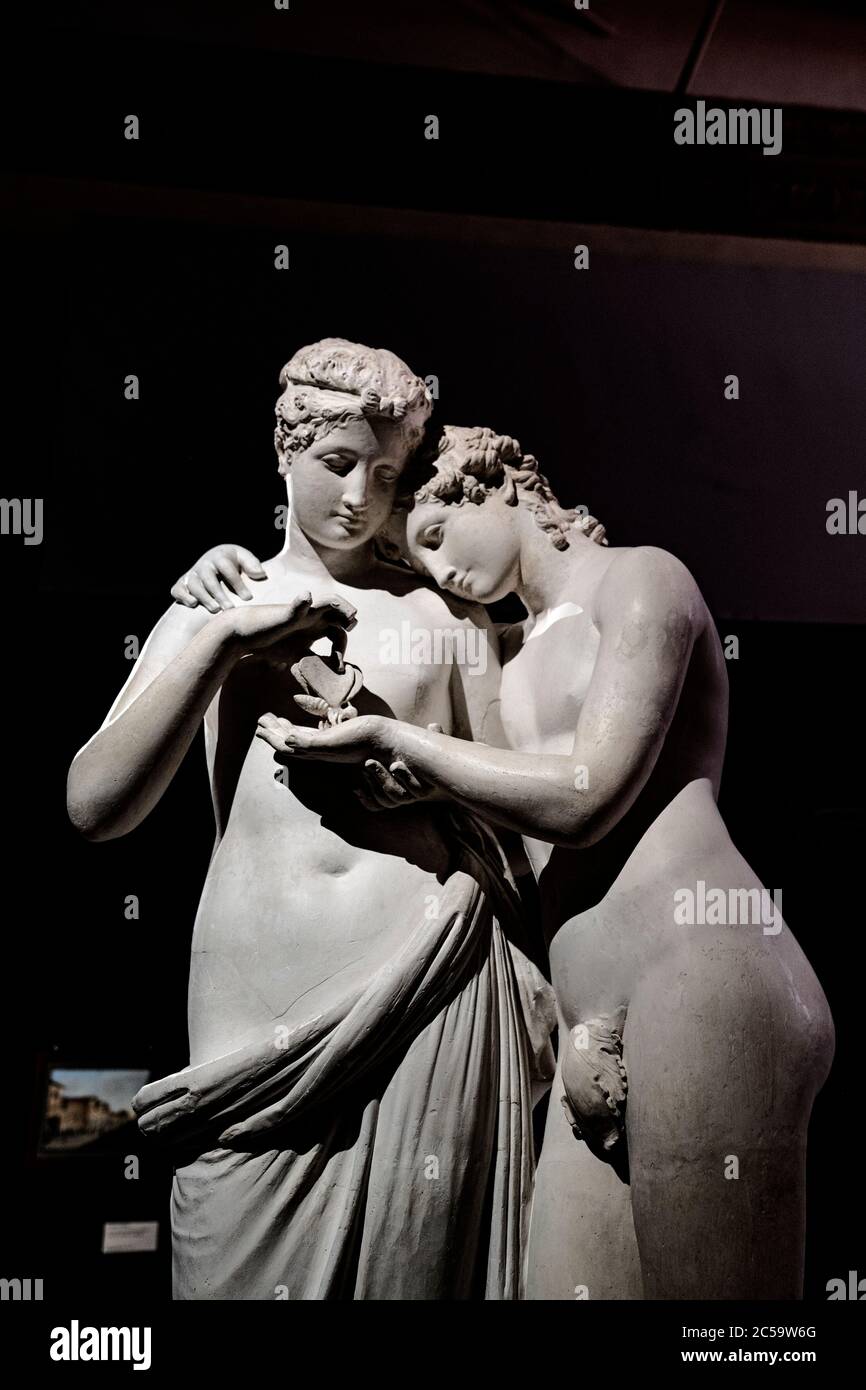 Amor und Psyche stehend, von Antonio Canova Stockfoto