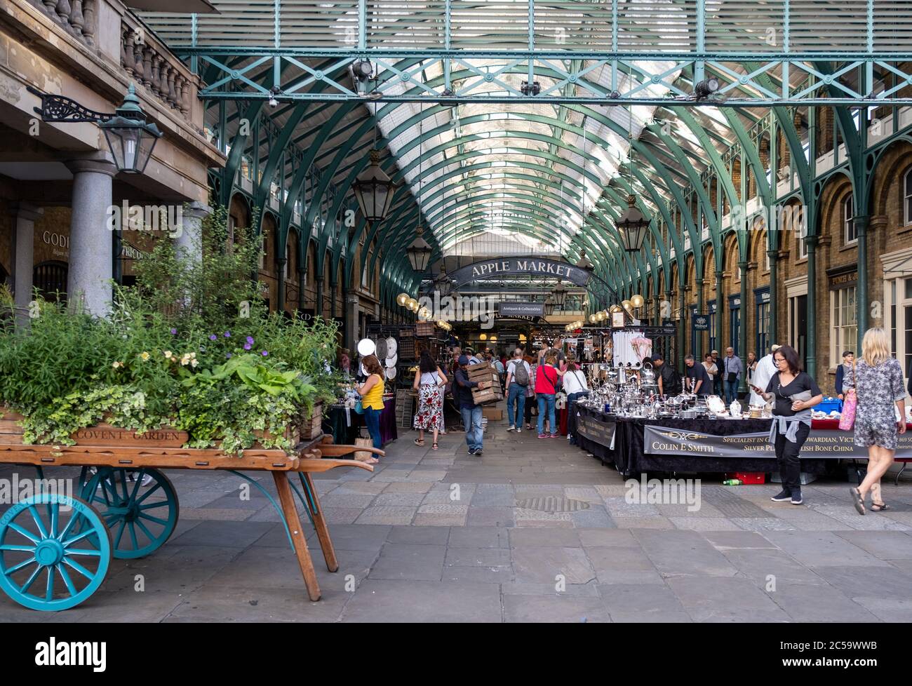 Der Apple Market in Covent Garden in London Stockfoto Der Apple Market in Covent Garden in London Stockfoto