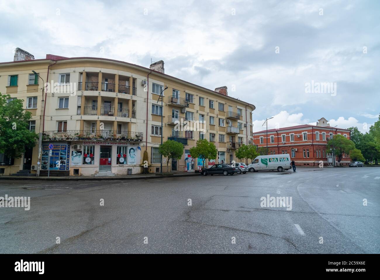 Poti, Georgien - 20. Juni 2020: Schöne Stadt Poti, Reisen Stockfoto
