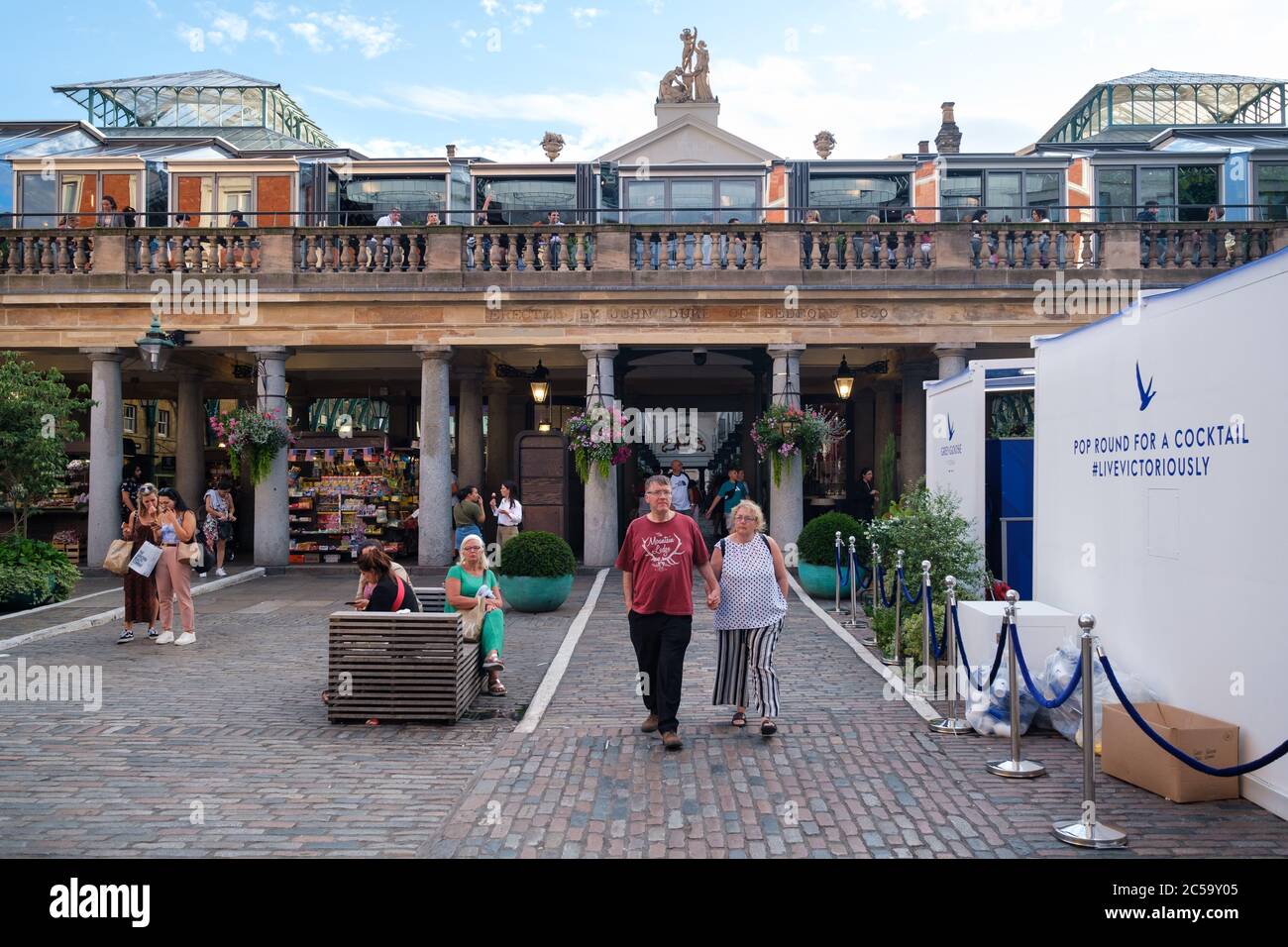 D er Covent Garden Markt in London Stockfoto D er Covent Garden Markt in London Stockfoto