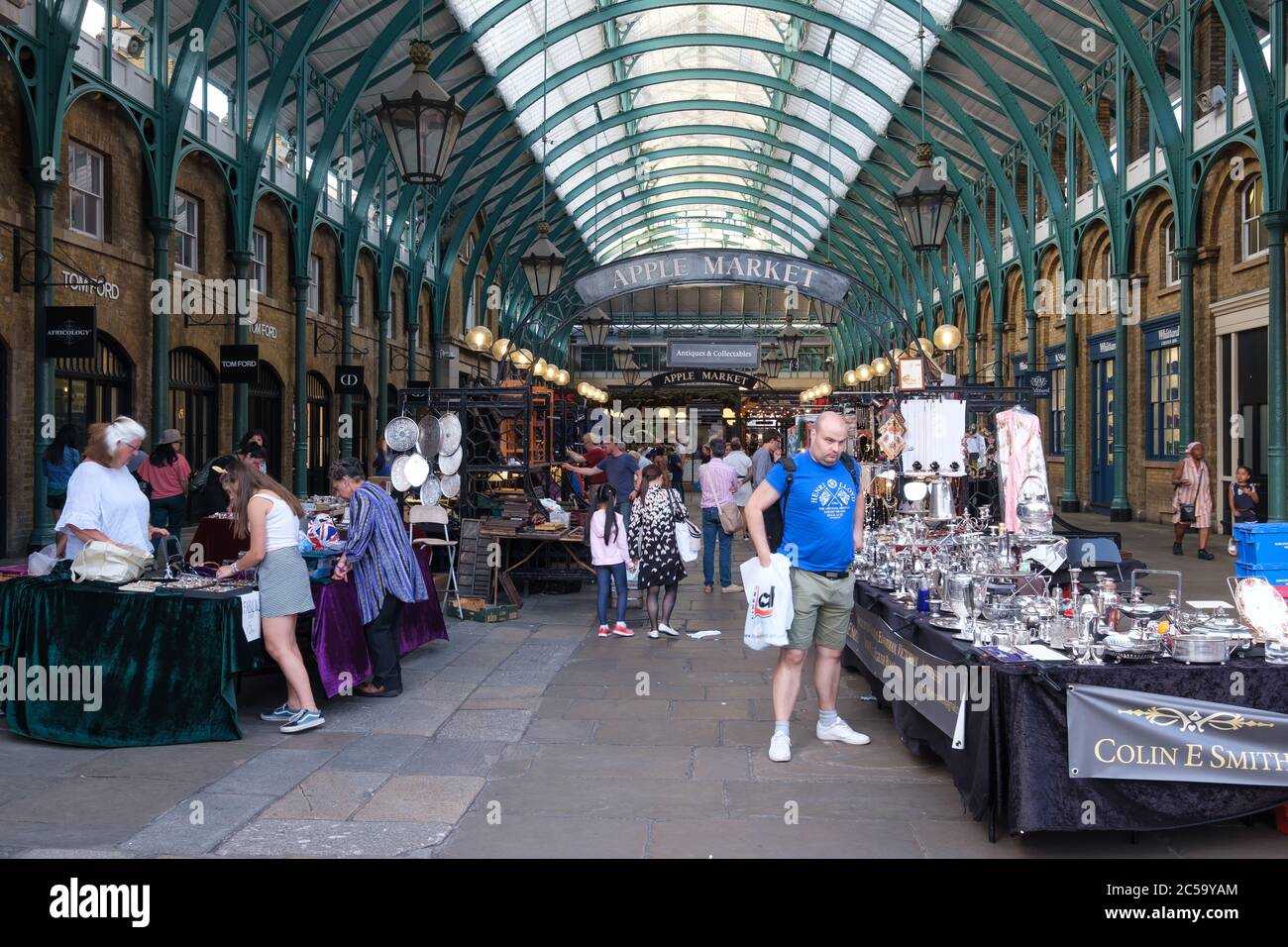 Der Apple Market in Covent Garden in London Stockfoto Der Apple Market in Covent Garden in London Stockfoto