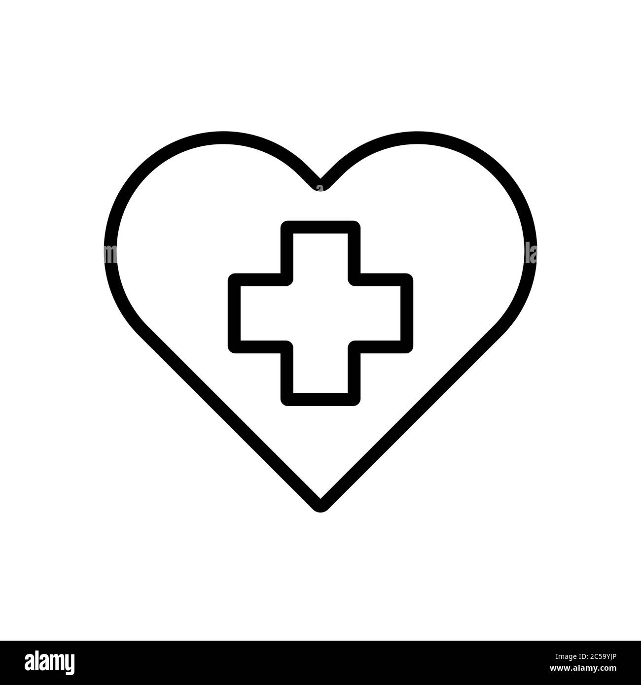 Symbol Fur Vektor Kreuz Innen Herz Medizin Und Gesundheitswesen Medizinische Unterstutzung Zeichen Graph Symbol Fur Medizinische Website Und Apps Design Logo App Ui Stock Vektorgrafik Alamy