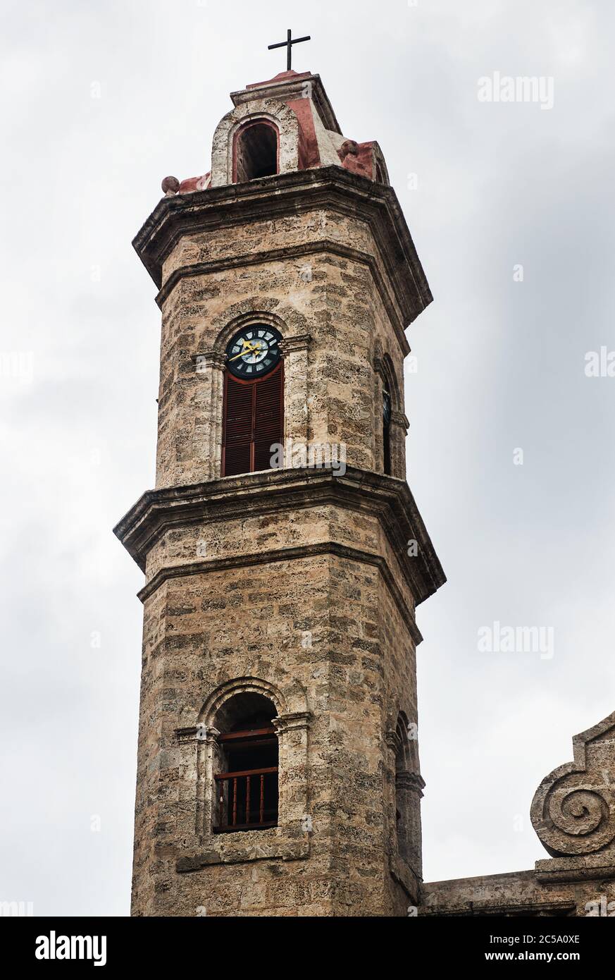 Alter Kirchturm in Trinidad, Kuba, Mittelamerika Stockfoto