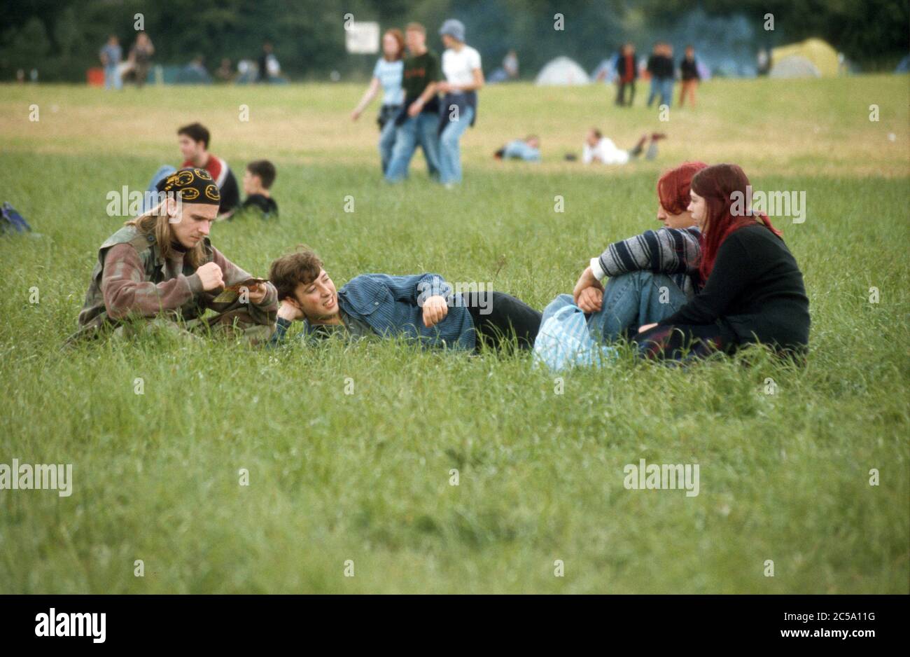 Glastonbury Festival 1998, Worthy Farm Somerset, England, Vereinigtes Königreich. Stockfoto