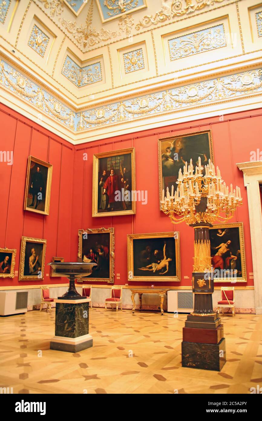 Der Große Italienische Dachluke, Das Staatliche Hermitage Museum, St. Petersburg, Russland. Stockfoto