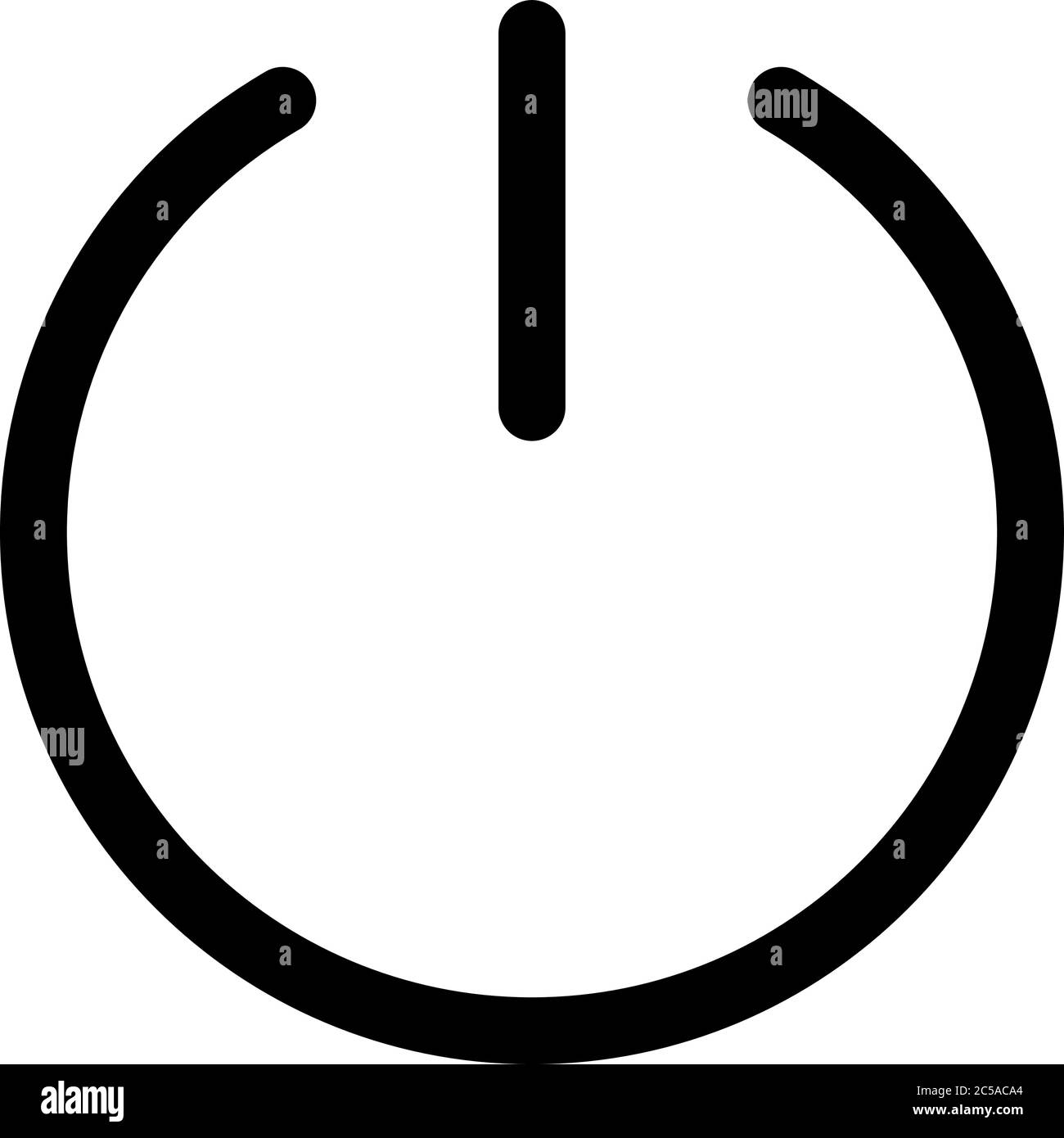 Symbol Fur Betriebsschalter Symbol Fur Start Oder Einschalten Umreissen Sie Modernes Design Element Einfaches Schwarzes Flaches Vektorzeichen Mit Abgerundeten Ecken Stock Vektorgrafik Alamy