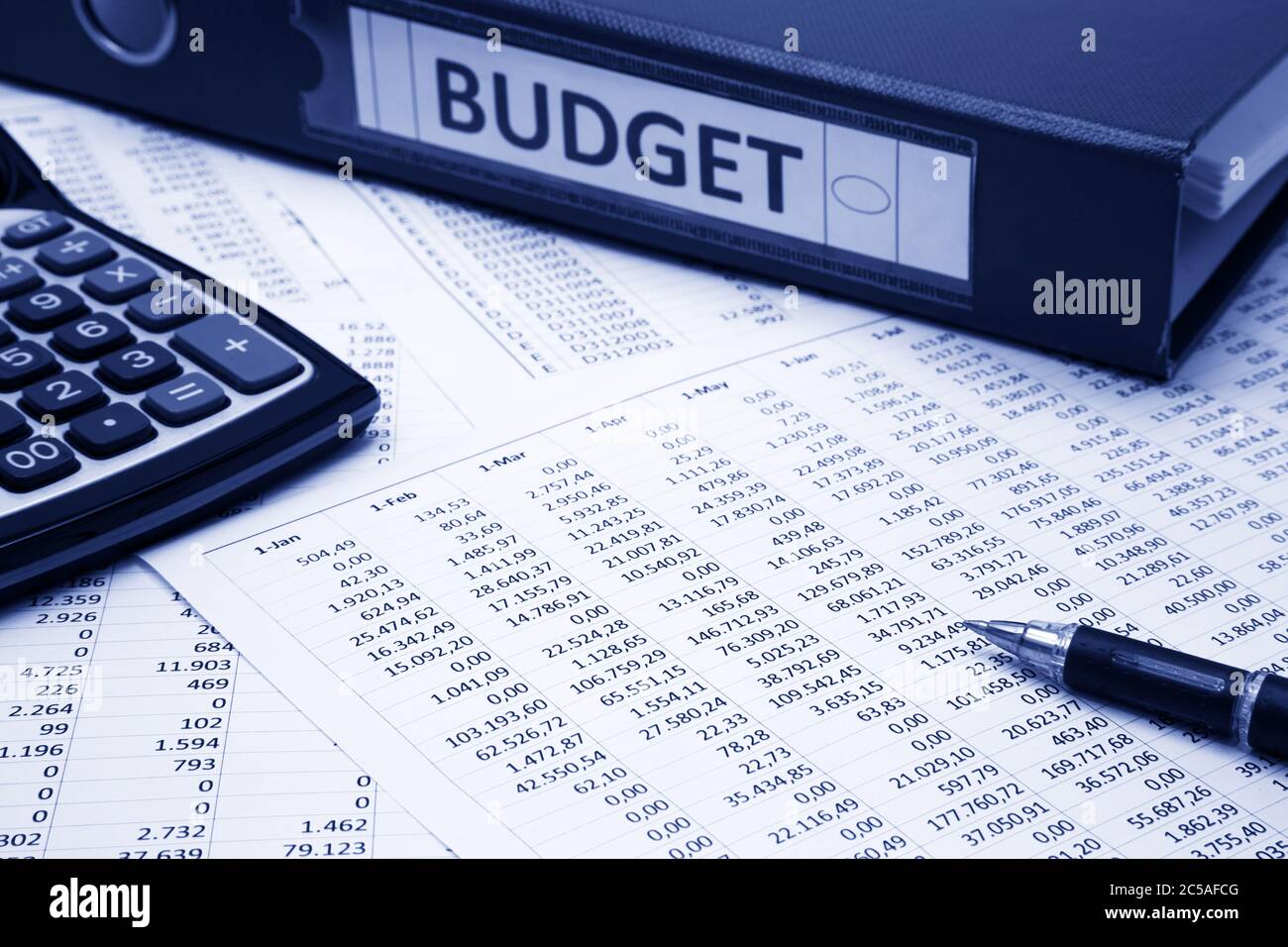 Budget-Konzept Stockfoto