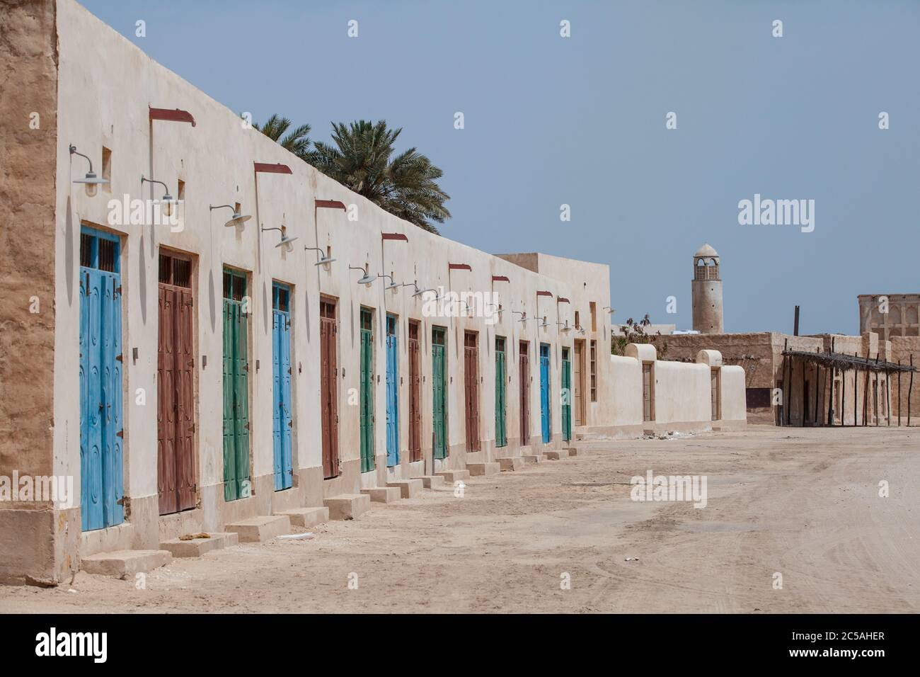 Al Wakra, Katar Küstengebäude Stockfoto