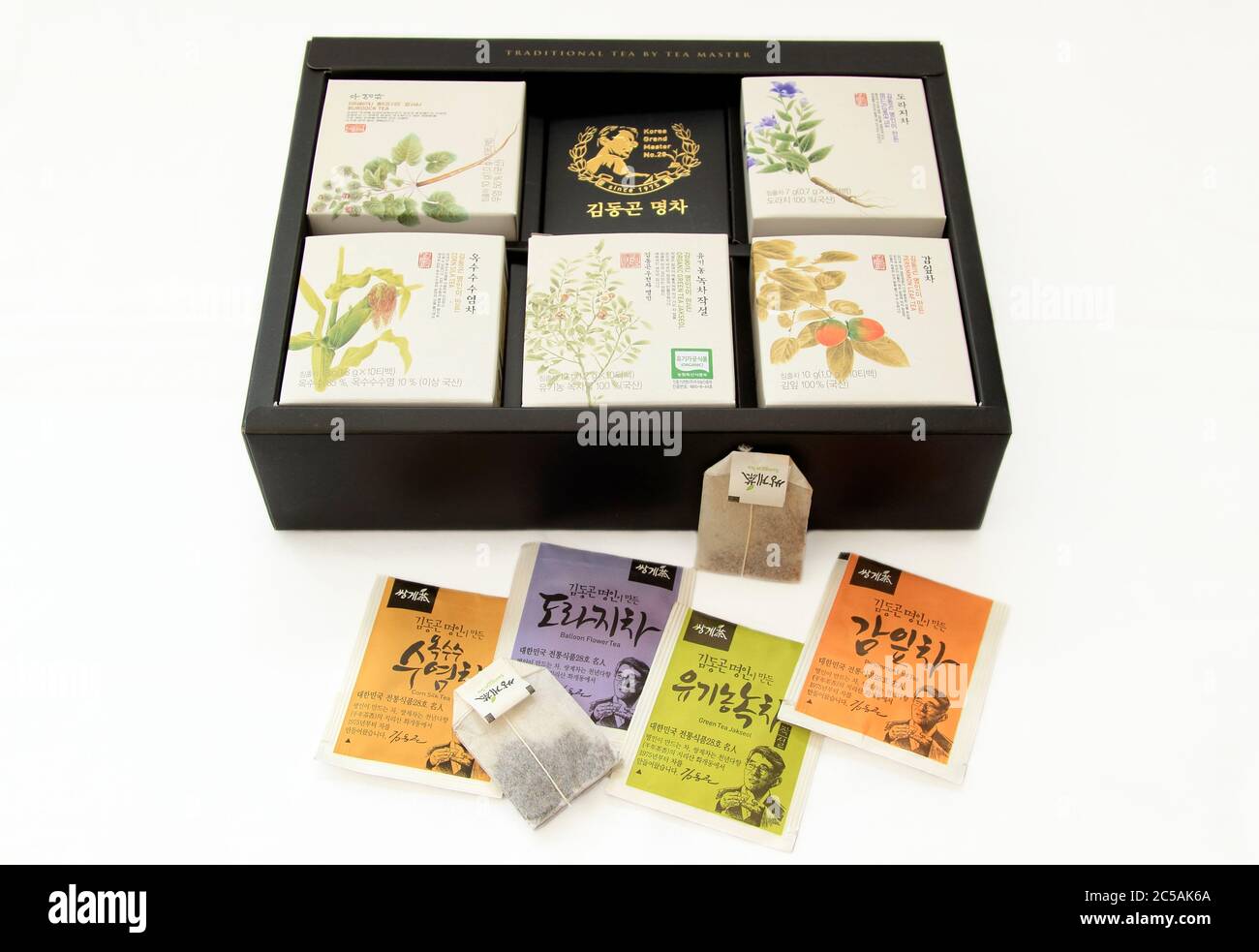 Koreanischer Tee Geschenkbox Stockfoto