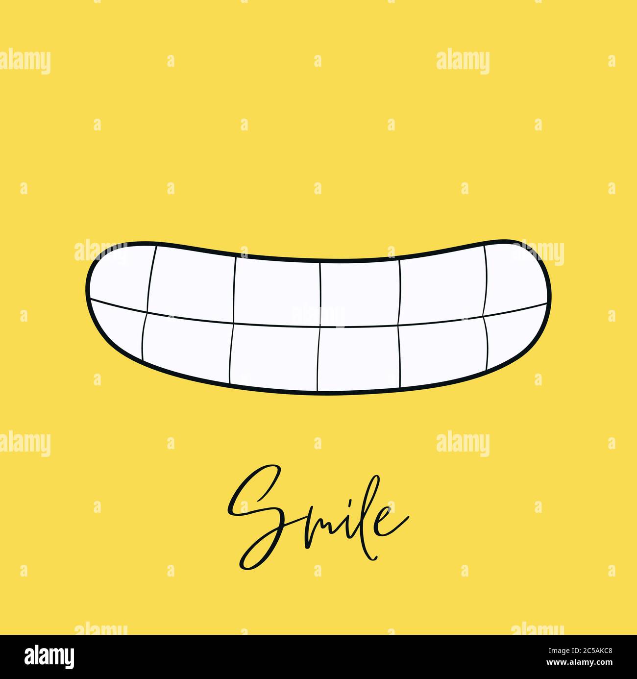 Smile Icon Logo Vektor Template Design. Stock Vektor