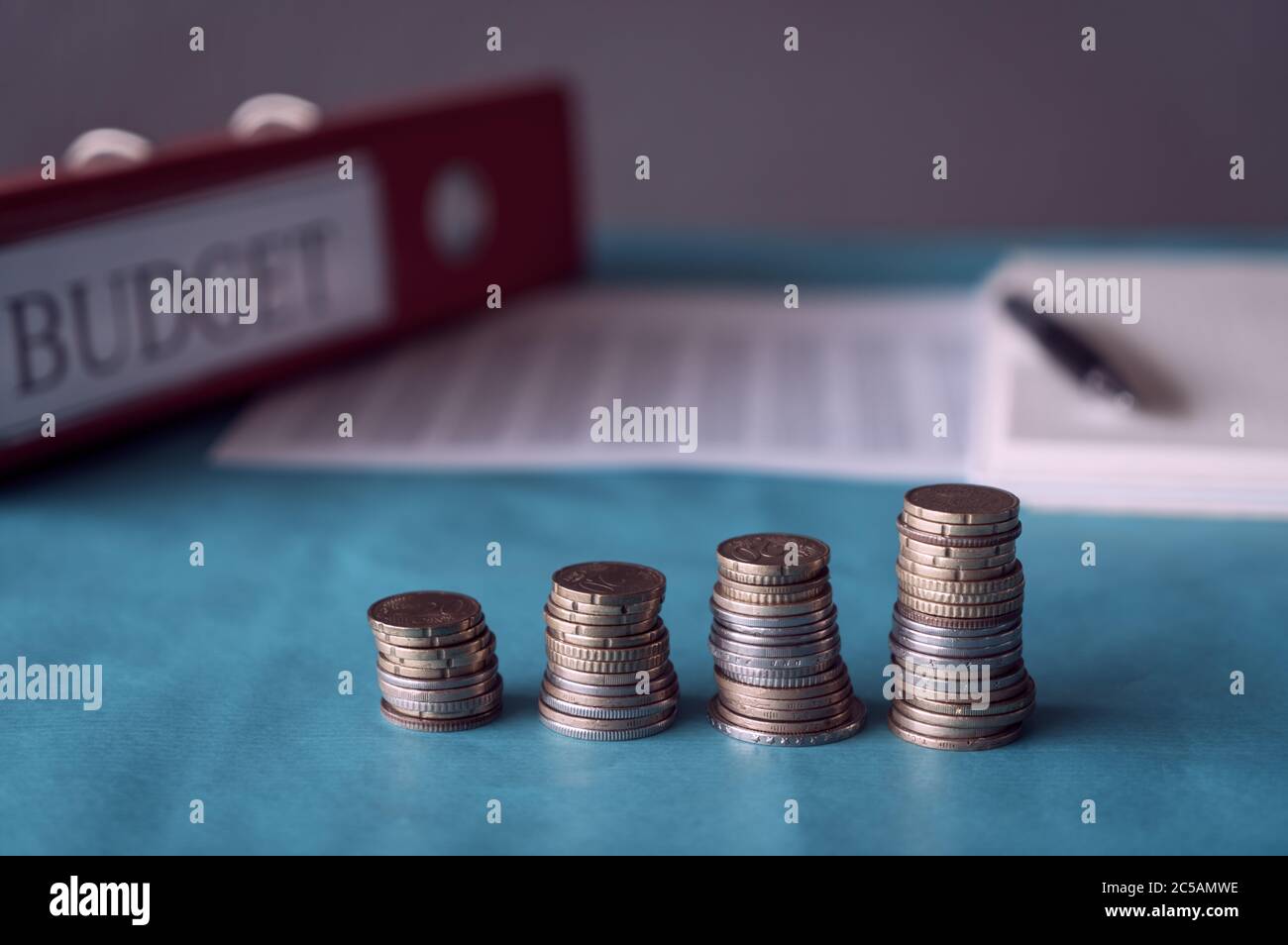 Budget-Konzept Stockfoto