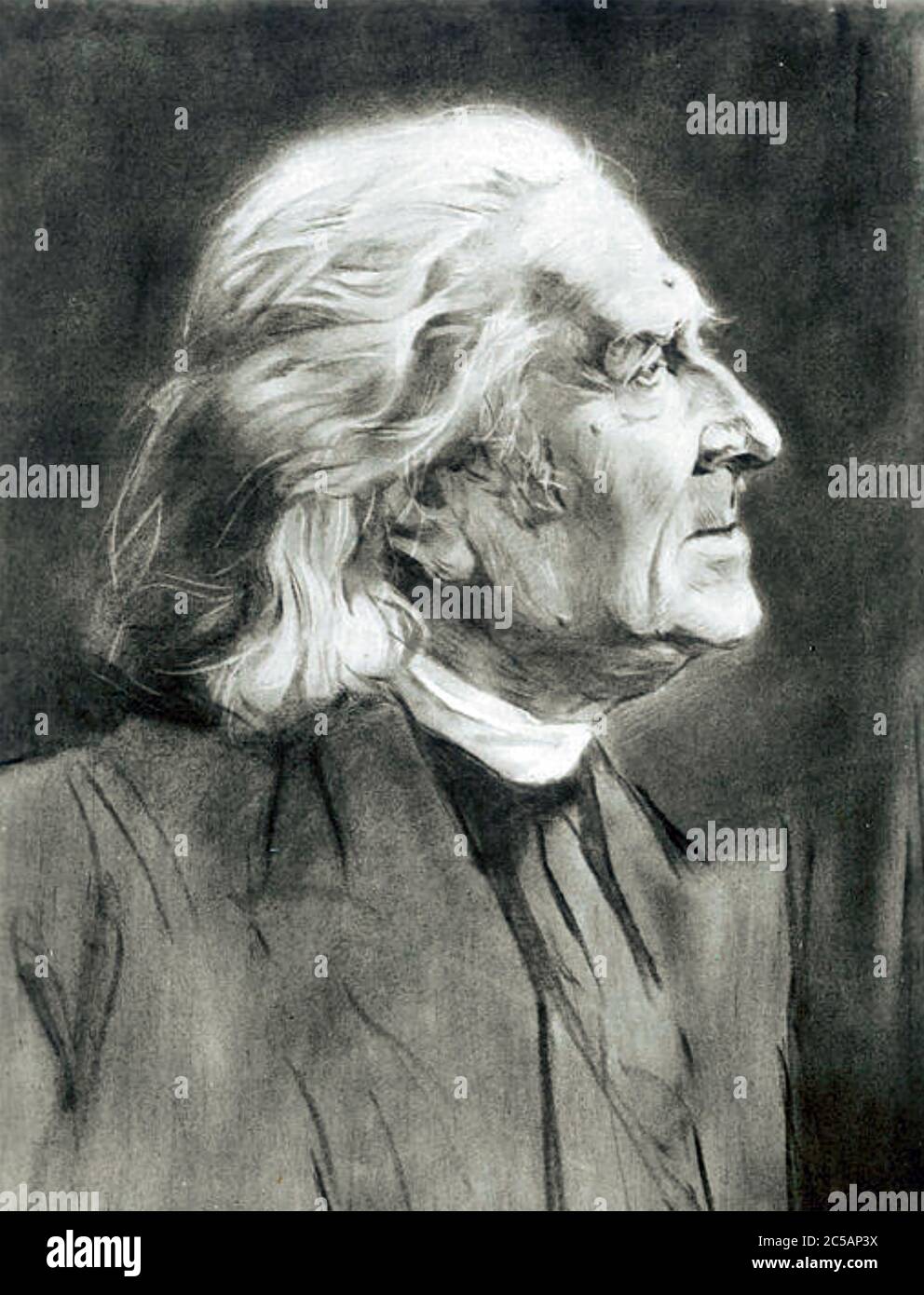 FRANZ LISZT (1811-1886) ungarischer Komponist 1880 Stockfoto