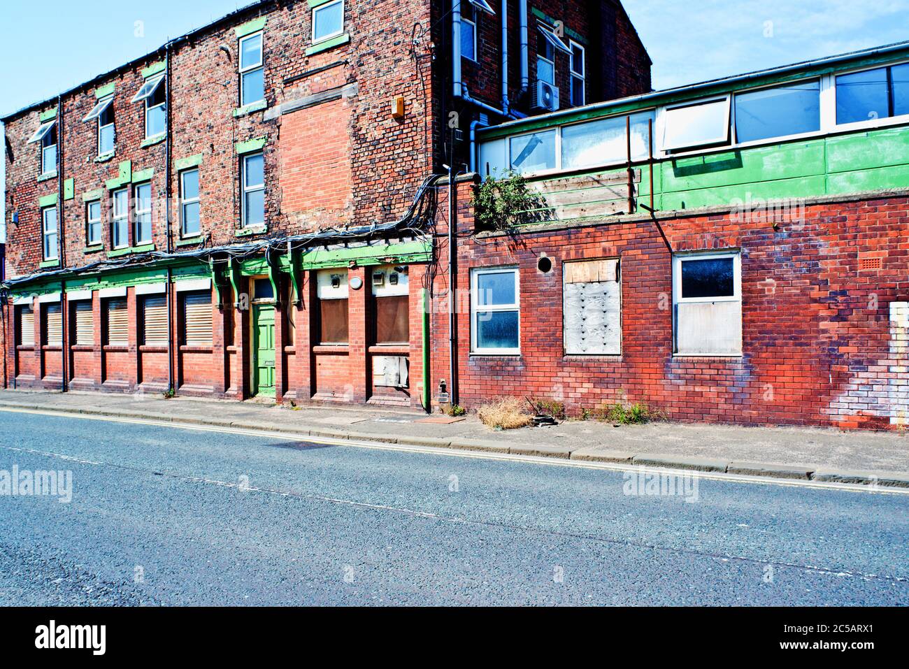 Altes Industriegebäude, South Shields, Tyneside, England Stockfoto