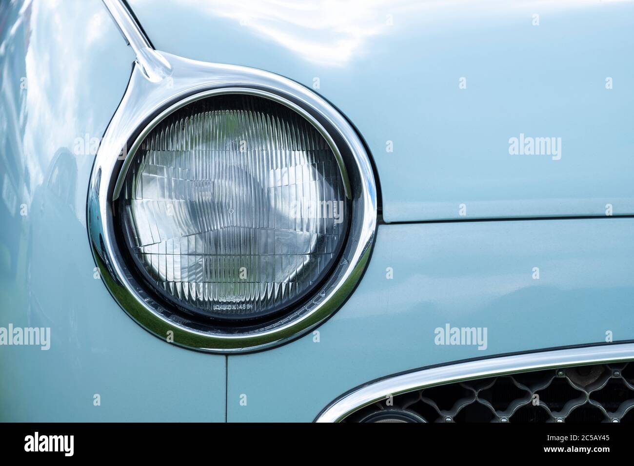 Nissan figaro Scheinwerfer Detail Stockfoto