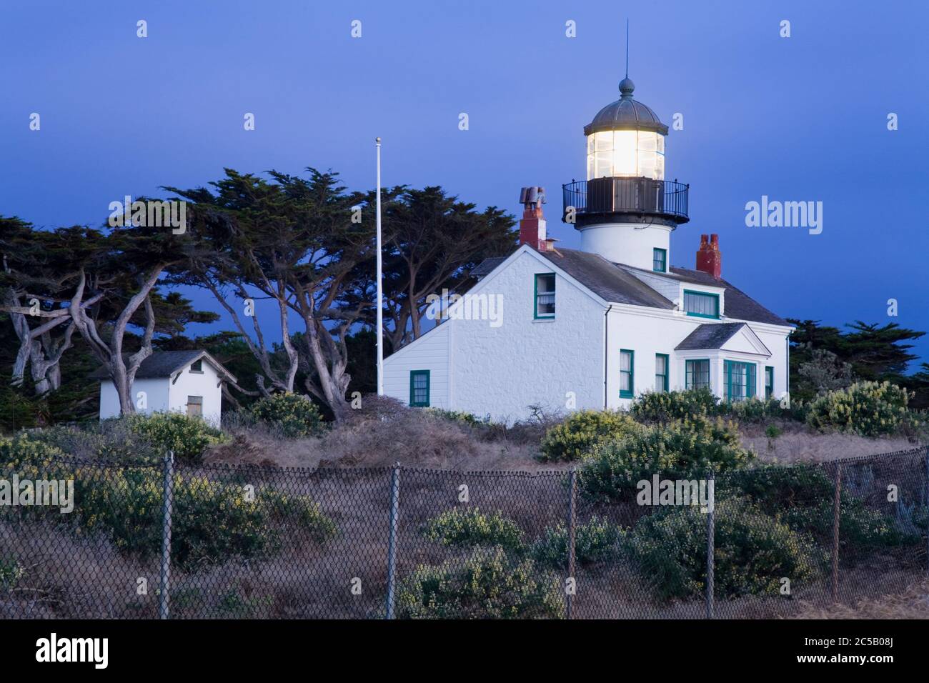Point Pinos Lighthouse, Pacific Grove, Monterey County, Kalifornien, USA Stockfoto