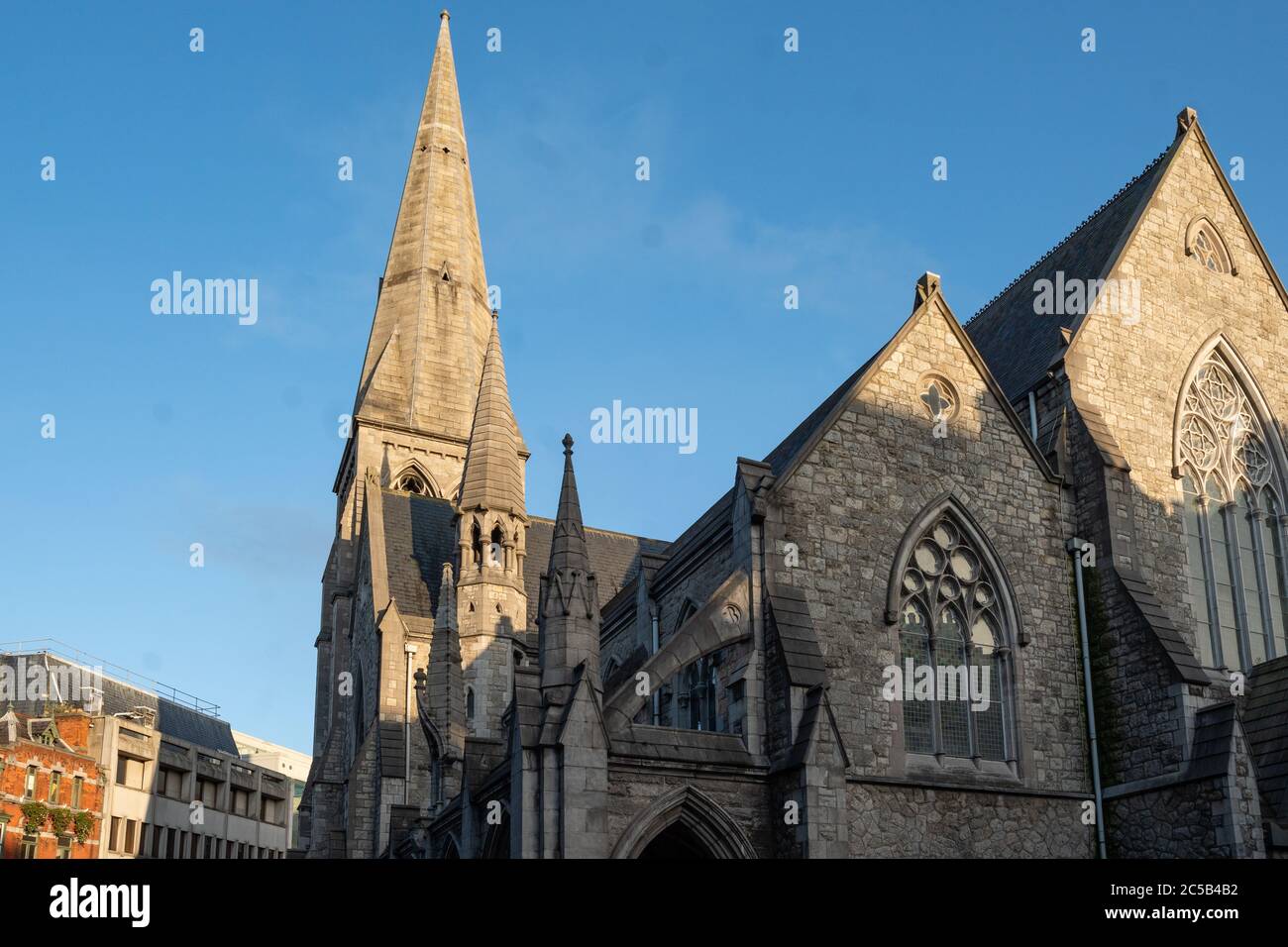 St. Andrew's Church Details. Dublin, Irland. Stockfoto