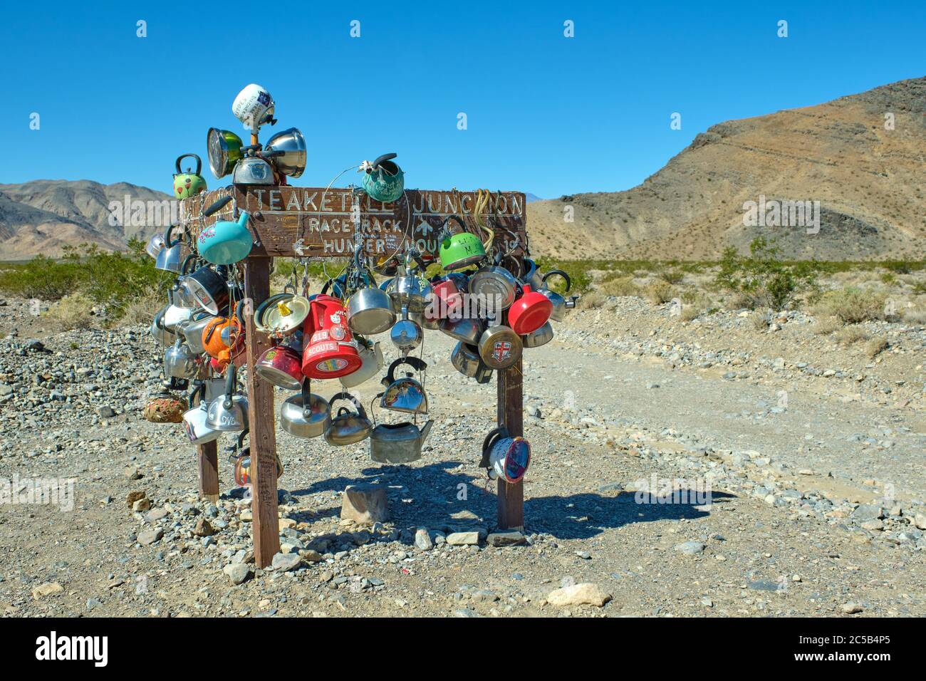 Teakettle Junction Im Death Valley National Park California Stockfoto