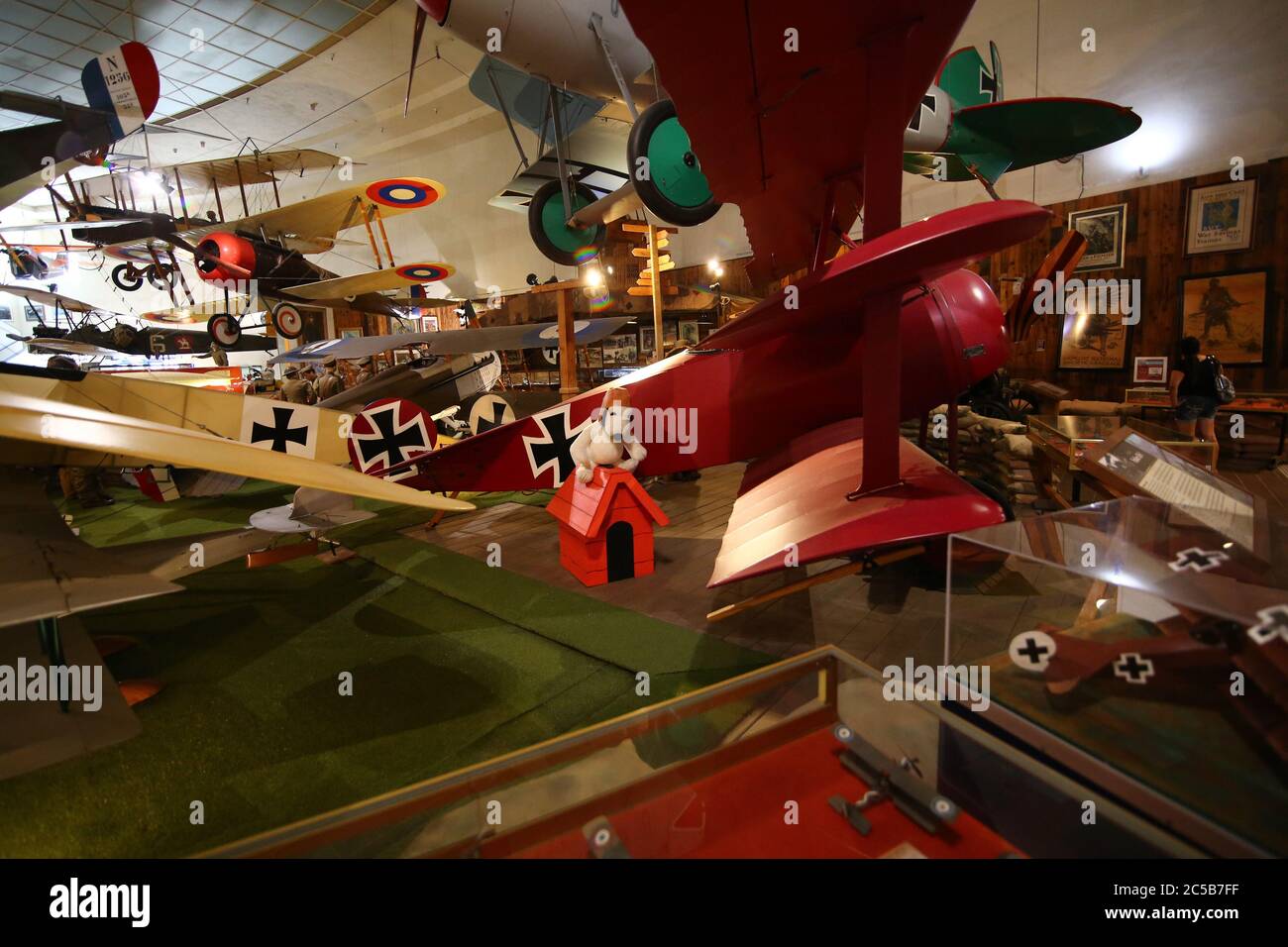 Fokker Dr-1 (Reproduktion) bei der San Diego Air & Space Museum Stockfoto