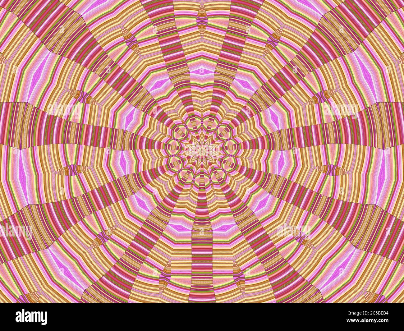 Kaleidoskop Muster Hintergrund Illustration Stockfoto